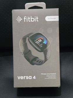 Fitbit Versa 4 Fitness Smartwatch GPS Heart Rate Monitor! Black! New Sealed!