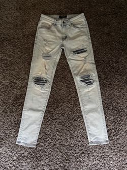 Amiri MX1 Distressed Skinny Jeans
