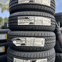 205/55/16 FIRESTONE ALL SEASON (4 TIRES NEW) INCLUDED INSTALLATION AND BALANCING