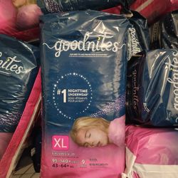 Goodnites XL Girls Overnight Pull-ups 