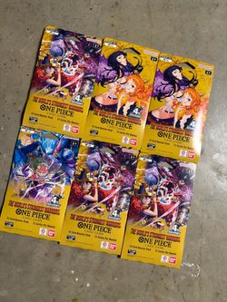 One Piece Card Game OP-17 Booster Packs x6