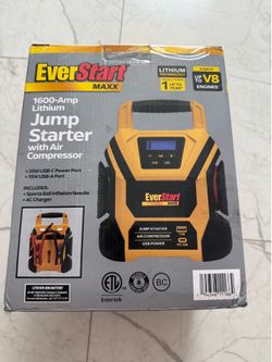 EverStart MJ16CE 1600 Amp Lithium Jump Starter With Air Compressor
