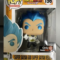 Funko Pop! Metallic Super Saiyan God Vegeta Gamestop Exclusive