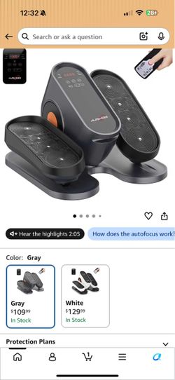 NJOROSS Under Desk Elliptical Pedal Exerciser