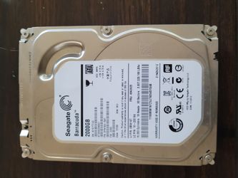 Used 2TB Seagate Barracuda 3.5" SATA