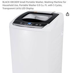 Black & Decker Portable Washing Machine 