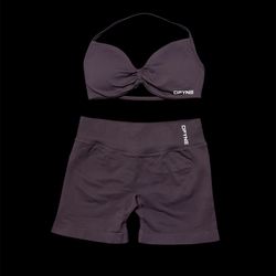 Purple dfyne short set