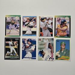 Jose Canseco Lot (8) Baseball Cards