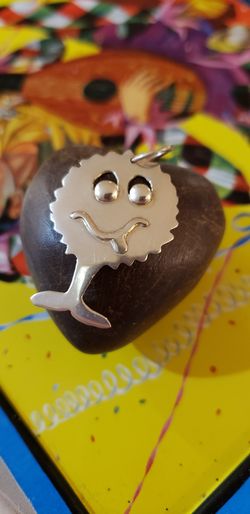 " HANDMADE STERLING SILVER PURE LOVE " WARM- FUZZY "