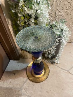 Glass garden art