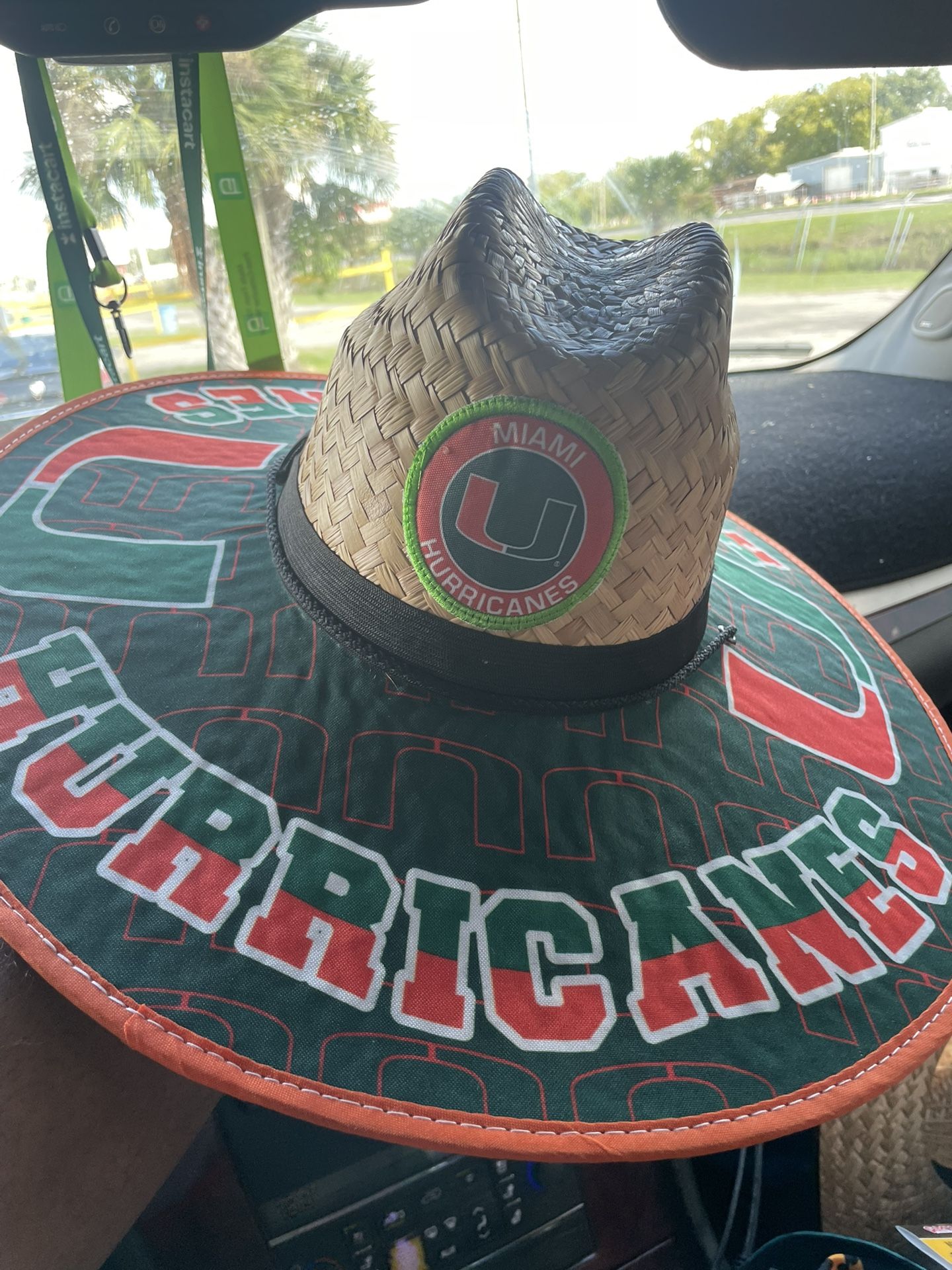 Miami Hurricanes Straw Hat