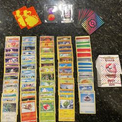 Pokemon Cards with Trading Card Box and Card Sleeves - 70 Cards