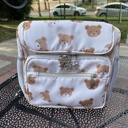 Teddy bear diaper bag/pañalera