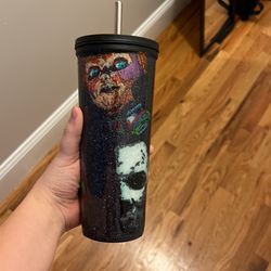 Handmade Custom Halloween Tumbler Cup