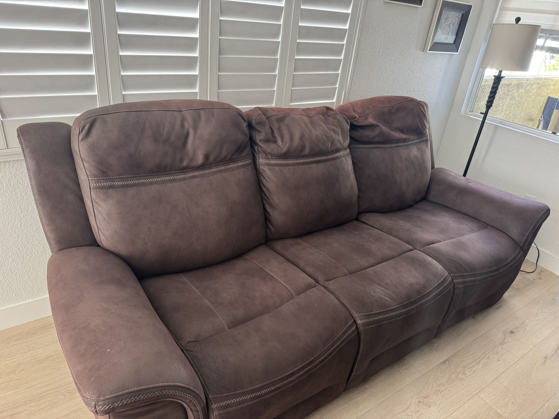 Brown Recliner Sofa