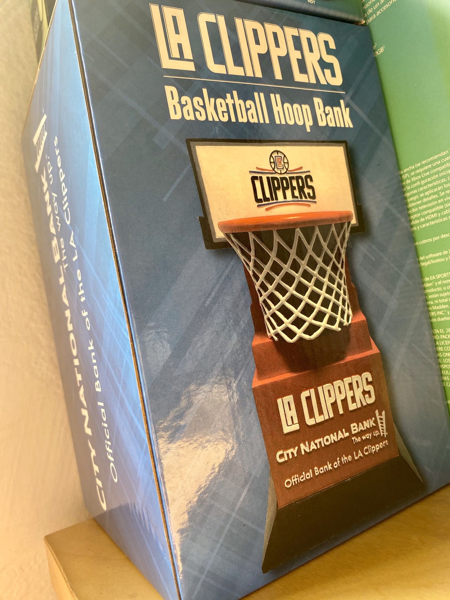 LA Clippers NBA Basketball Hoop Bank Collectible 