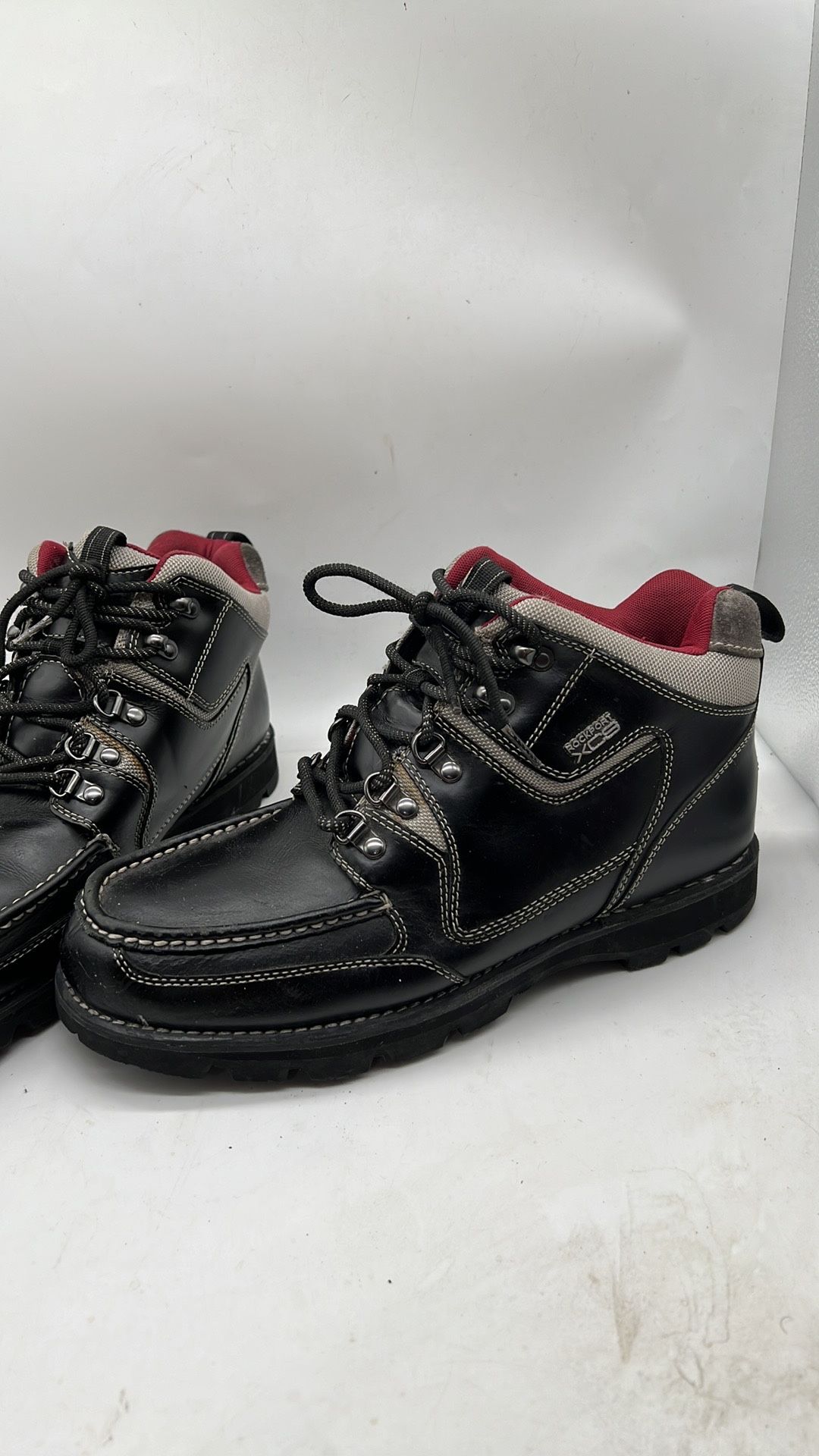 MEN'S ROCKPORT XCS WATERPROOF BLACK BOOTS Size 12
