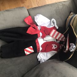 Disney Child's Pirate Costume. Sizes 9m, 12m, 18m, 2T. Brand New