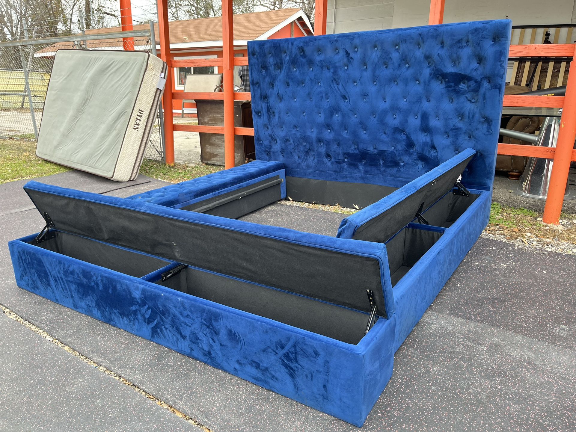 Queen Bed Frame With Storage