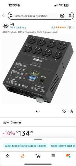 ADJ Products ED15 Eliminator DMX Dimmer pack