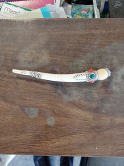 Vintage Himalayan Tibetan Yak Bone Pipe