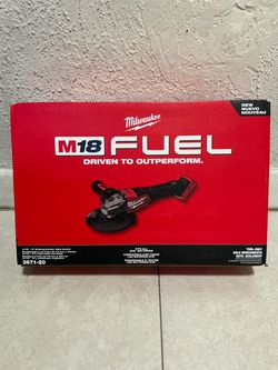 Milwaukee. M18 FUEL  Lithium-Ion Brushless Cordless 4-1/2 in./6 in. Braking Grinder with Slide Switch (Tool-Only). 3671-20.