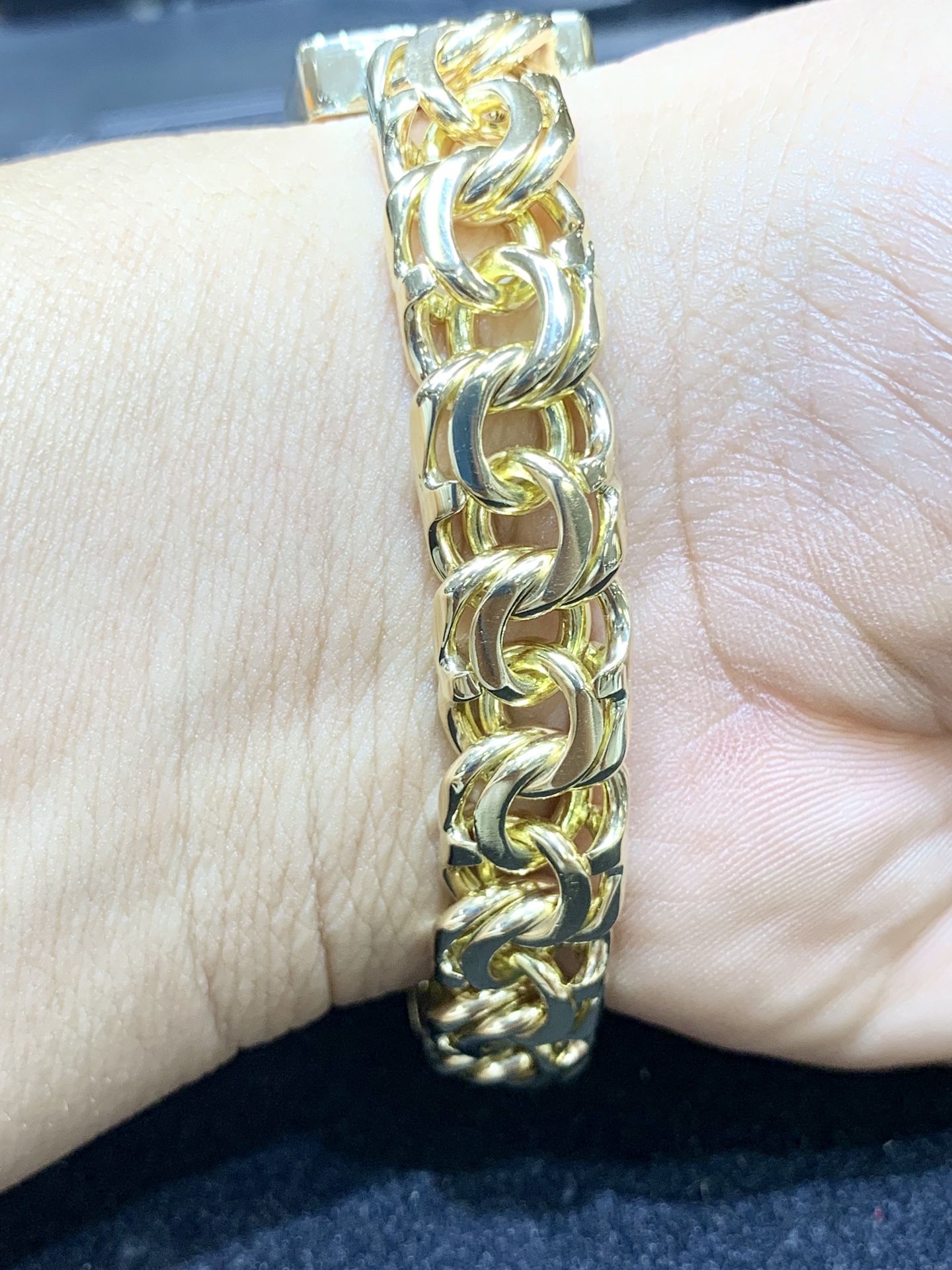 14 Karat Gold Chino links bracelets custom made #271TD