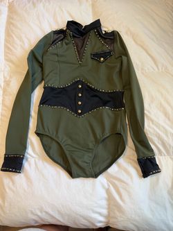 Military-Style Dance Costume Leotard
