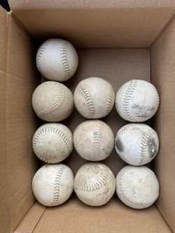 10 Used Slow Pitch Softballs