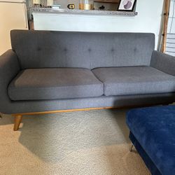 Mid-Century Modern Loveseat Sofa