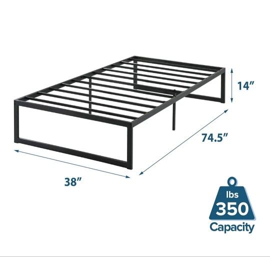 Twin Bed Frame W/ Mattress