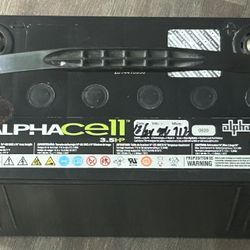 Alpha Cell 3.5HP 12v Car Battery RV Camper  Powerback Up Like New 12.8v 
