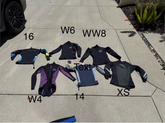 6 wetsuit shirts