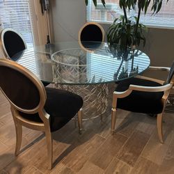 Beautiful Caracole Dining Table And Chairs 