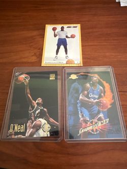Shaquille O'Neal Basketball Card Lot of 3
