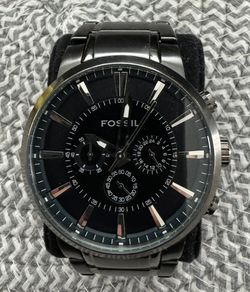 Fossil Watch Big Face Gun Metal Gray 