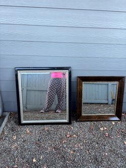 2 LARGE MIRRORS