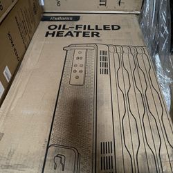 1500W Electric Radiator Heater with Remote & Manual Controls, 7 Wavy Fins for Fast, Safe Heating, Space Heaters for Indoor Use, ETL Certified, Dark Gr