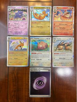 Pokemon 151 Holo Lot of 7! Gengar, Dragonite, Chansey, Raichu, Flareon & More!🔥