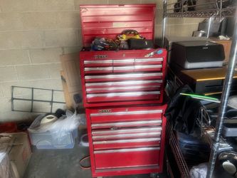 Homak Red Steel Tool Chest Stack