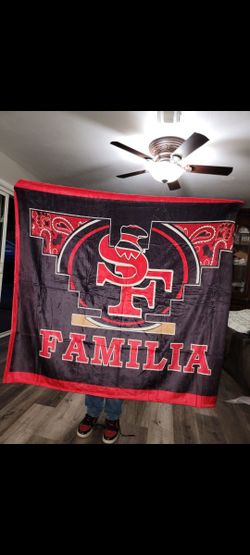 San francisco 49ers Blanket Throw Size 54"x64" Brand New 