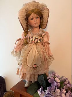 Beautiful Tall Porcelain Doll