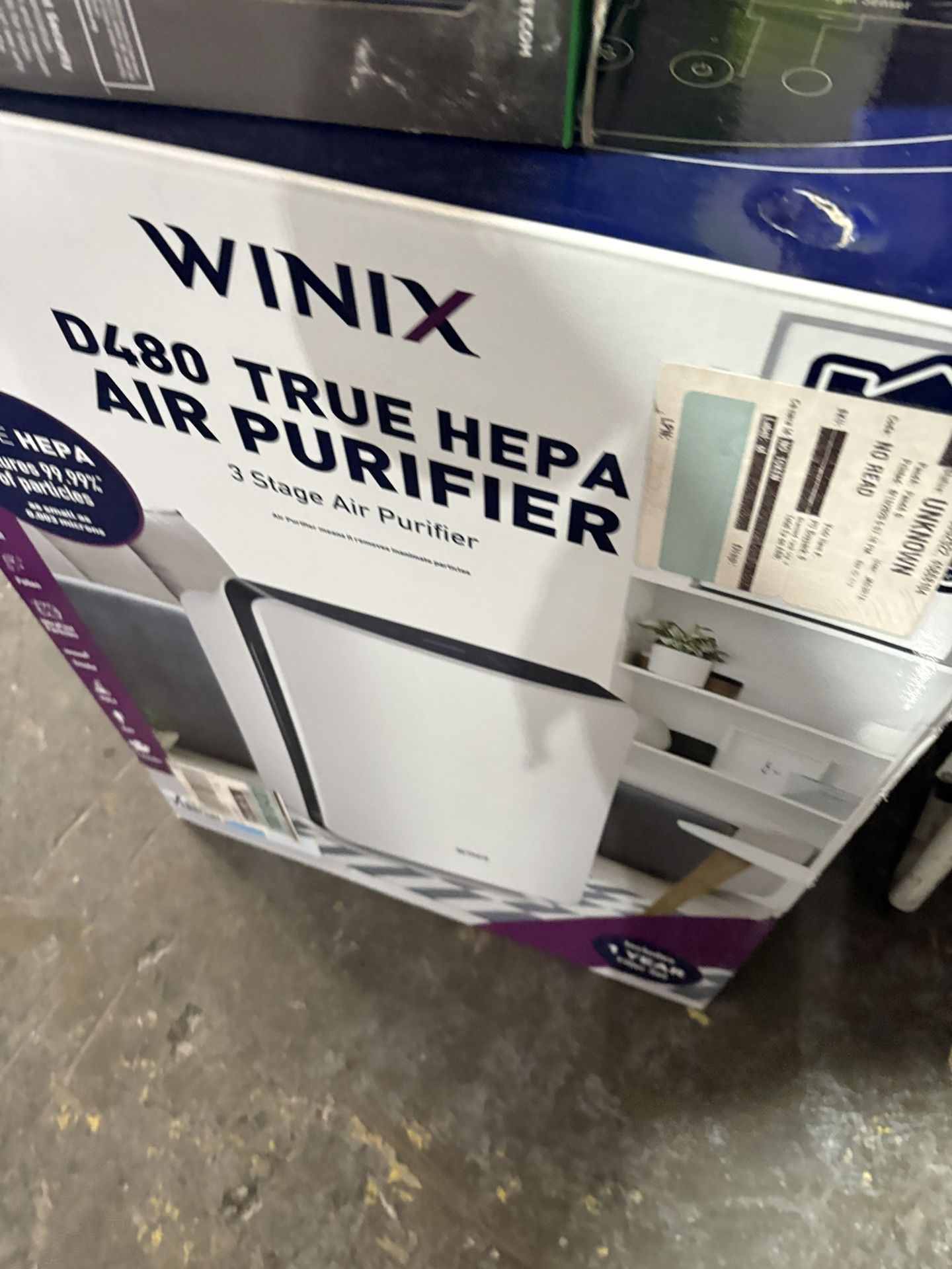 Winix D480True HEPA 3-Stage Air Purifier, AHAM Verified for 480 sq.ft. Store SKU# 1006-104-381