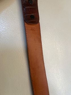 Tan/brown leather belt 40”