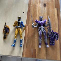 Gold Ranger and Void Knight Figures 