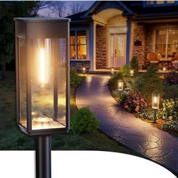 ALFIOT Solar Pathway Lights Outdoor, 8 Pack Bright Solar Lights Outdoor, Auto On/Off, IP65 Waterproof Solar Garden Lights Solar Powered Landscape Ligh