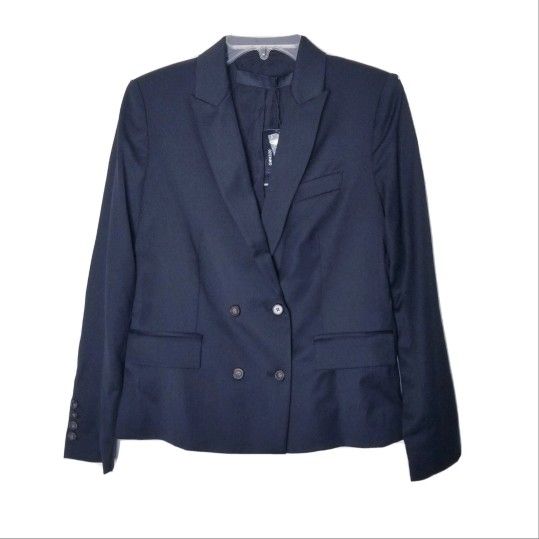 L.A.M.B. Gwen Stefani Blazer Women Size 6 Black Double Breasted NEW Jacket