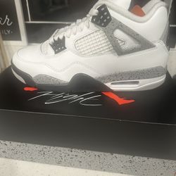 Jordan 4 White Cement 