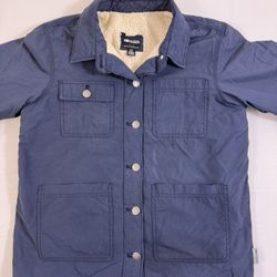 OR Sherpa Lined Chore Coat Navy Men Size S