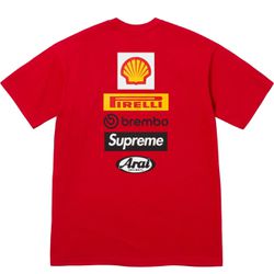 Supreme Ducati Logos Tee Red